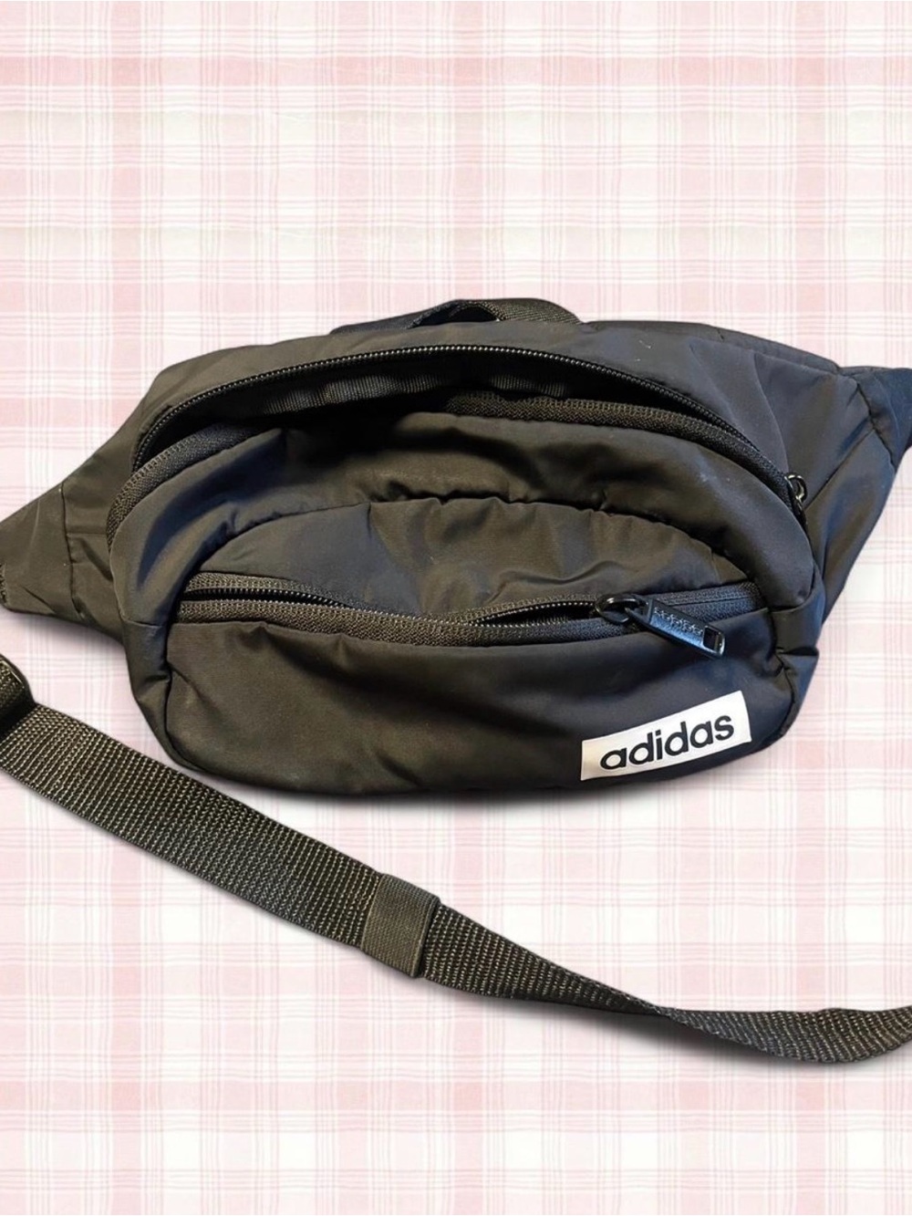 Adias Black Waist Fanny Pack